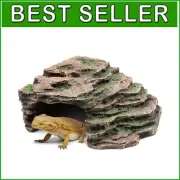 Naturalistic Rock Formation Cave for Reptiles - Ideal for Basking and Hiding