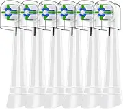 IO Replacement Heads Compatible with Oral B iO, for Oral B iO 2/3/4/5/6/7/8/9/10 Series Toothbrushes, Medium Bristles, Soft Yet Effective, 6 White