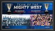WESTERN BULLDOGS 2016 AFL PREMIERSHIP CUP FRAMED PRINT BONTEMPELLI MURPHY WOOD