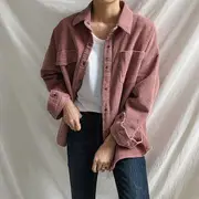 Boxy Corduroy Jacket Almond - One Size