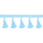 10 Yards Tassel Fringe Trim, 1.8 Inch Sewing Fringe Trim for Crafts, Sky Blue