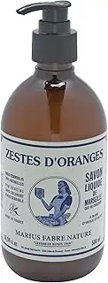 Marius Fabre Savon Liquid Zestes d'Orange - Orange Zester Liquid Soap - 500 ml
