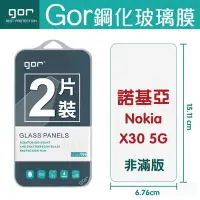 在飛比找Yahoo!奇摩拍賣優惠-GOR 9H 諾基亞 Nokia X30 5G 玻璃鋼化保護