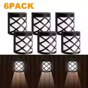 Solar Fence Light Solar Wall Light Waterproof 6LED Solar Deck Light Decorative