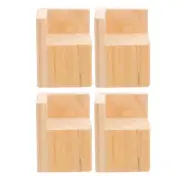 4 Pcs Increase Support Legs Chair Height Extenders Furniture Risers Bed Lifts