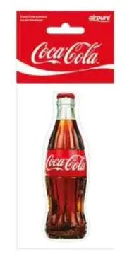COCA COLA BOTTLE CLASSIC SHAPE AIR FRESHENER AIRPURE BRAND FREE POST
