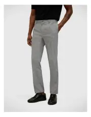 [Politix] Textured Tailored Pant in Light Grey