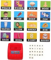 Kisangel Alphabet Card Game Toddler Learning Toy Early Education Letter Recognition Boys and Girls Educational Game