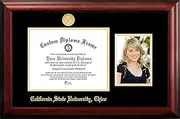 NCAA Cal State Chico Unisex California State University Chico 11 x 8.5 Inches Gold Embossed Diploma Frame with 5 x 7 Inches Portrait Gold Embossed Diploma Frame with 5 x 7 Inches Portrait Brown One Size