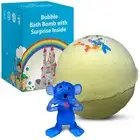 1 Bath Bomb Banana-Coconut Aroma with Mini Monkey Toy Inside 5oz-Handmade in USA