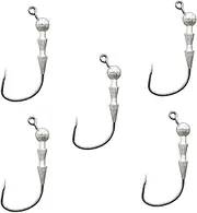 Weighted Hooks - Snagging Weighted Treble Hooks,Snagging Weighted Treble Hooks, Weighted Swimbait Hooks, Sturdy Strong Treble Fishing Hook for Bass, Baitfish