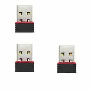 3 PCS Nano USB Wireless N 802.11n Mini WiFi N Network Adaptor Dongle for PC Laptop