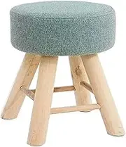 Collic Foot Stool Sofa Stool, Solid Wood Dressing Stool, Small Stool, European Fabric Living Room, Shoe Bench, Dining Stool 29X43Cm,Practicalniture/a