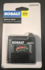 Kobalt Battery Tester Specialty Meter Tests AA, AAA, C, D, 1.5v, 9v, Cell NEW