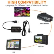 5-12V Car GPS Radar Detector Cigarette Lighter RJ11 Plug Connector Cable Adapter