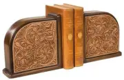 Bookends Bookend AMERICAN WEST Lodge Chestnut Resin Hand-Cast Hand-Painted