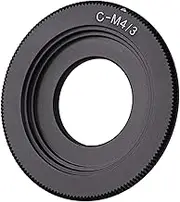 Aswalling Black C Mount Lens for Micro 4/3 Adapter E-P1 E-P2 E-P3 G1 GF1 GH1 G2 GF2 GH2 G3 GF3 C-/3
