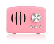 1200 MAh Mini Retro Bluetooth Speaker Wireless Smart Radio Subwoofer Card Mobile Audio-Pink