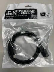 W Box Technologies 0E-HDMI03 3 FT HIGH SPEED HDMI® CABLE WITH ETHERNET