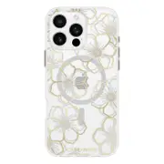 [CM054458] Floral Gems MagSafe Case for iPhone 16 Pro Max - Gold