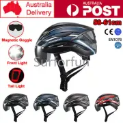 ANDOBROS Adults Bicyle Helmet Road Cycling MTB Bike Helmet w Light Magnetic Lens
