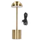 (Gold)Cordless Table Lamp 2000mAh Rechargeable LED 3 Color Dimming USB Desk L