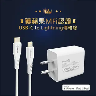 SEKC Apple MFI 原廠認證18W高速充電組SPD-R18 (包裝瑕疵) 贈品 行動電源1個