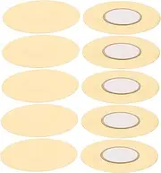 Abaodam Pickup Acoustic Guitar Disc Transducer Mic 10pcs Base Disc Transducer Drum Instrument Pickup Sound Sensor for Drum Sets