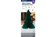 Mirabella Paper Christmas Tree 30cm Green each