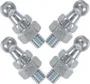 Cabilock Gas Struts 4pcs Zinc-plated Ball Studs for Mounting Spring Lift Fittings Car Iron Stud Bolts Support for Lightbox