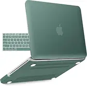 IBENZER Compatible with MacBook Pro 13 Inch case A1278 Release 2012-2008, Plastic Hard Shell Case with Keyboard Cover for Apple Old Version Mac Pro 13 with CD-ROM, Midnight Green, P13MTGN+1