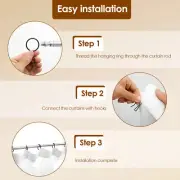 Curtain Drapery Pin Hooks Sturdy Black Curtain Hooks for Bathroom paXIM