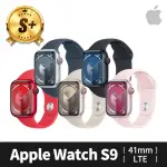 【APPLE】S+ 級福利品 APPLE WATCH S9 LTE 41MM 鋁金屬錶殼搭配運動式錶帶(原廠保固中)