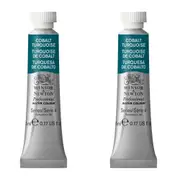 2x Winsor & Newton 5ml Professional Watercolour Paint Cobalt Turquoise S4