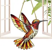 Kezvmhy Colorful Suncatcher - Sun Catcher for Window, Durable Material Bird Suncatcher, Colorful Kingfisher Butterfly Acrylic Sun Catcher Decorative for Window, Handmade Sun Catcher Ornament