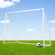Everfit 8FT Soccer Football Goal Net UPVC Frame PE Mesh Weatherproof Portable Goal Backyard Training