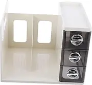 Gadpiparty Desktop File Document Rack Drawer Organizer for Office Files Books Stylish Storage Shelf Saving Design for Easy Access to Letters Folders