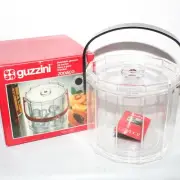 Vintage Guzzini Italy ZODIACO Lucite Ice Bucket NEW IN BOX 1980s Pozzi Design