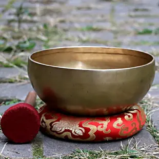 №﹉☇♀☁尼泊爾手工頌缽桑塔缽滿月缽西藏佛音碗瑜伽冥想靜心樂器音缽銅磬結緣