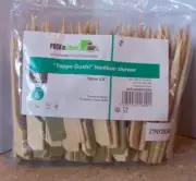 Packnwood Teppo Gushi Bamboo Paddle Pick Skewers 70mm 2.8" Qty 100 500 2000