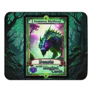I Summon Mythical Beasts with Magical Cards mouse pad CCG