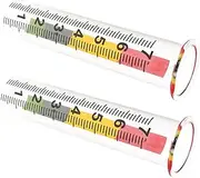 Garden Rain Gauge Test Tube Outdoor Yard Measurement Tool Precise Scale Freeze Proof Weather Resistant