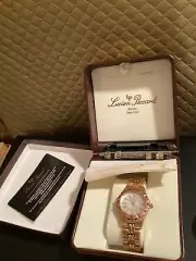 Lucien Piccard Woman Watch Pink Stone Band New In Box
