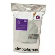 Simplehuman Code K 35-45L Bin Liners - Single Roll 20 Liners Heavy Duty