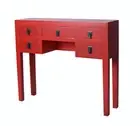 China Sideboard Red Jewelry Chest of Drawers Wall Table Console Feng Shui Makeup