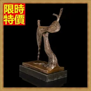 銅雕擺件抽象時間-書房辦公室藝術收藏雕塑工藝品66v21【獨家進口】【米蘭精品】