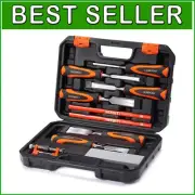 Professional Wood Chisel Set with 6 Sizes, Portable Case & Sharpening Tools