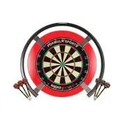 Target Darts OMNI Microband 3 Dart Board, Red Surround, + Darts