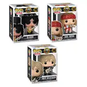 Guns N Roses - 90's Slash Axl Duff McKagan Pop! Vinyl Figure - 3 Bundle Set