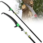 Professional Double Hook Telescopic Cut-Off Saw, 5.4m / 18ft Telescopic Pole Length with Handle Telescopic for Cutting Branches at Great Heights
